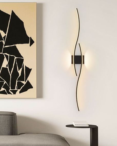 Бра LED 27648 Чорний 7х15х60 см.