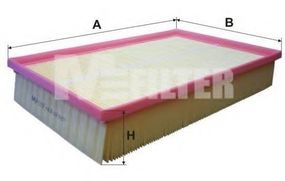 Фільтр повітряний VOLVO S60 (вир-во M-filter) MFILTER K435 на VOLVO S80 I седан (TS, XY)
