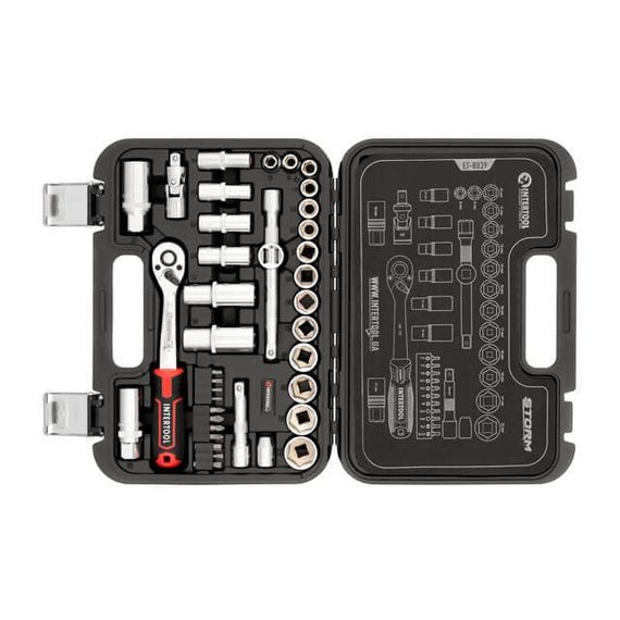 Набір інструментів 39 од., STORM 3/8", Cr-V INTERTOOL ET-8039 | Зображення 1