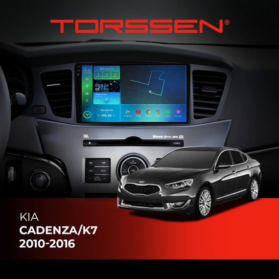Штатна магнітола Torssen 2K Kia Cadenza/K7 2010-2016 F9464 4G Carplay DSP