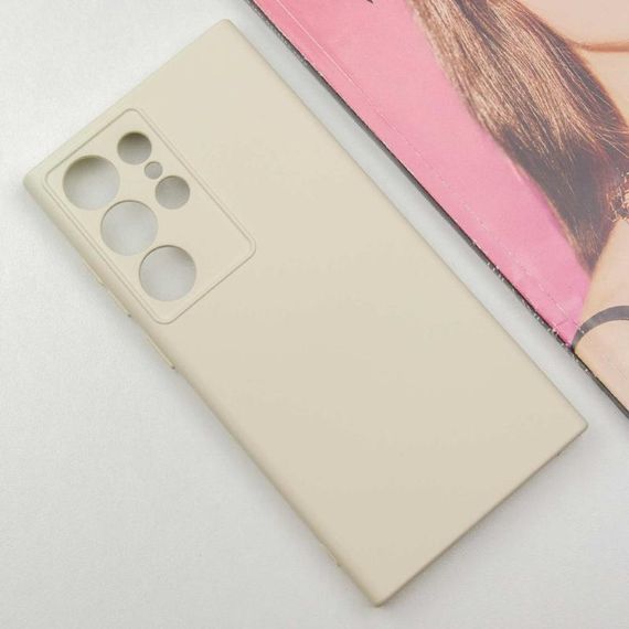Чохол TPU GETMAN Liquid Silk Full Camera для Samsung Galaxy S24 Ultra Пісочний / Sand | Зображення 2