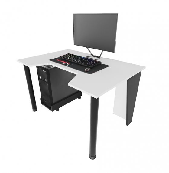 Стол геймерский ZEUS GAMER-1 белыйчерный | Зображення 5