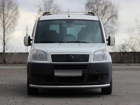 Передній захист ST008 (2 шт., нерж.) 42 мм для Fiat Doblo II 2005-2010 рр