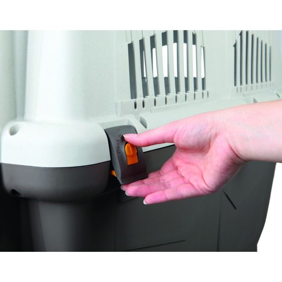 Контейнер-переноска Trixie для собак Skudo 6 вагою до 40 кг коричнева пластик розмір M-L 63x70x92 см | Зображення 3