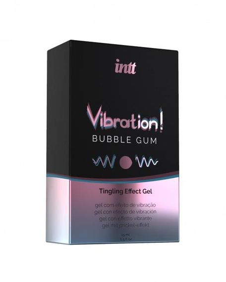 Рідкий вібратор - Intt Vibration! Bubble Gum, 15 мл | Зображення 2