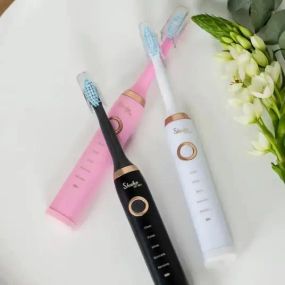 Електрична зубна щітка Shuke SK-601 акумуляторна ультразвукова щітка для зубів 3 насадки