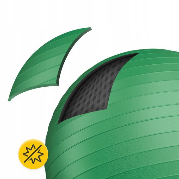 М'яч для фітнесу (фітбол) 4FIZJO 65 см Anti-Burst Green (P-5907739316332) | Зображення 1