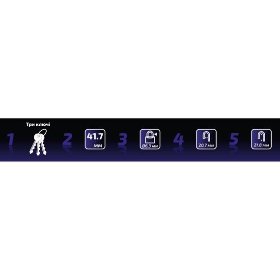 Навесной замок Werk PVC-IP-0140W | Зображення 1