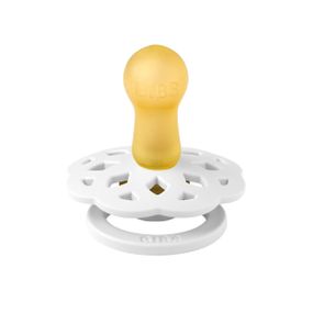 Соска пустушка BIBS Boheme кругла White 0-6 міс