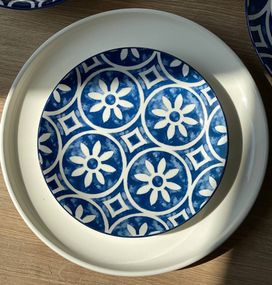 Тарілка десертна Olens Кальсдорф 102-772 19.3х2.8 см синя