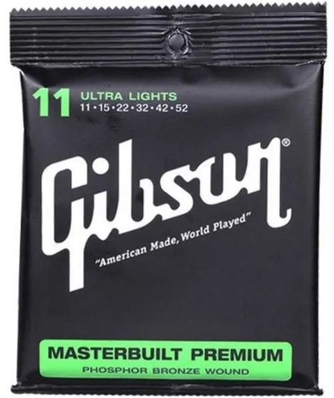 Струни для акустичної гітари Gibson 11-52 ultra lights | Зображення 1