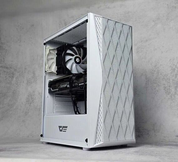 Ігровий ПК DarkFlash White Tower / Intel Core i5-12400F (6 (12) ядер по 2.5 - 4.4 GHz) / 32 GB DDR4 / 1000 GB SSD M.2 / nVidia GeForce RTX 3070, 8 GB GDDR6, 256-bit / 850W б/в | Зображення 1