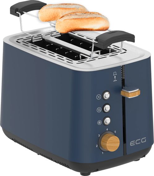 Тостер EСG ST 2768 Timber Petrol 780-925 Вт синій | Зображення 2