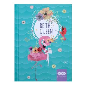 Блокнот BE THE QUEEN, А-6, 64 листи, клітка, бірюзовий ZB.12713-06 Zibi (4823078970329)