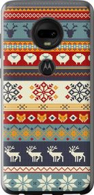 Чехол на Motorola Moto G7 Рождественский орнамент "3303u-1614-17620"