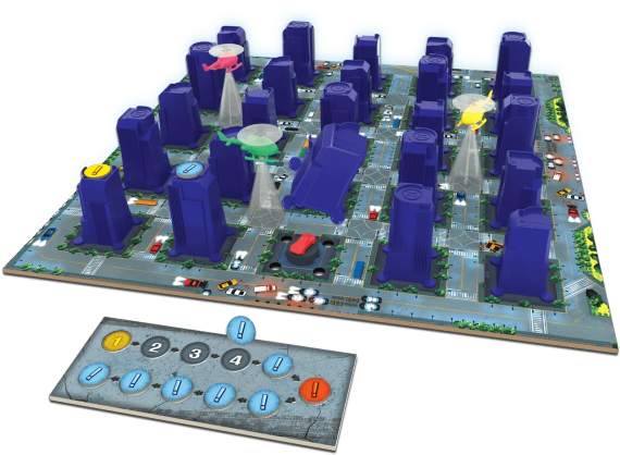 Настольная игра Погоня: полиция против угонщика (City chase) укр. | Зображення 1