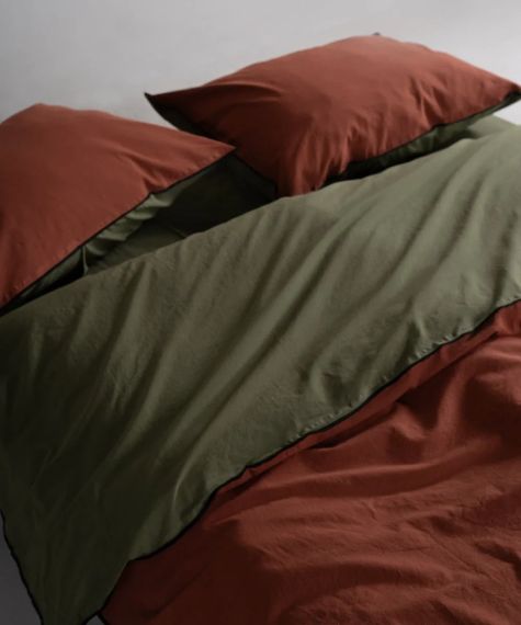 Постільна білизна Limasso Stonewashed Essualte 200 х 220 см Capulet Olive - Autumn | Зображення 3