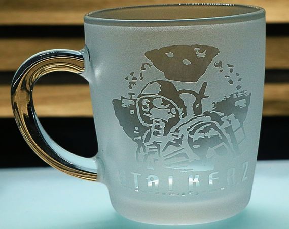 Чашка 350 мл "S.T.A.L.K.E.R." с гравировкой Кружка для фаната S.T.A.L.K.E.R. Подарок геймера