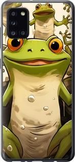 Чехол на Samsung Galaxy A31 A315F Веселая жаба из пластика FCh_097324