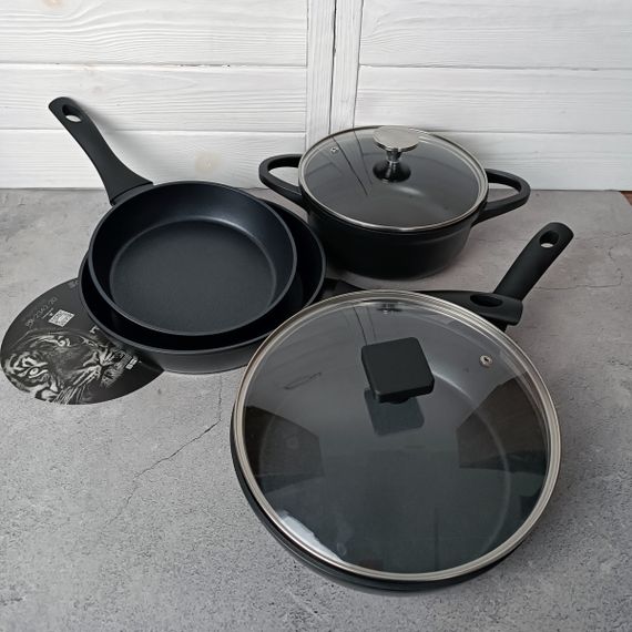 Сковорода PR-2341-28 с крышкой Tiger 28см. 28x5.7см PEPPER | Зображення 4