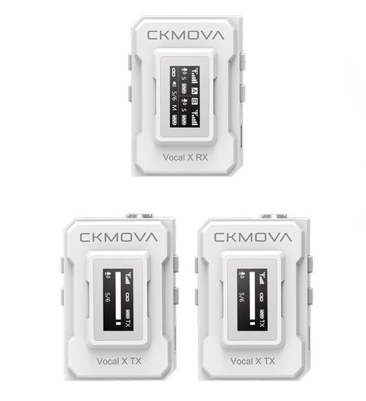 Радіосистема (мікрофон бездротовий) CKMOVA Vocal X V2W (Білий)