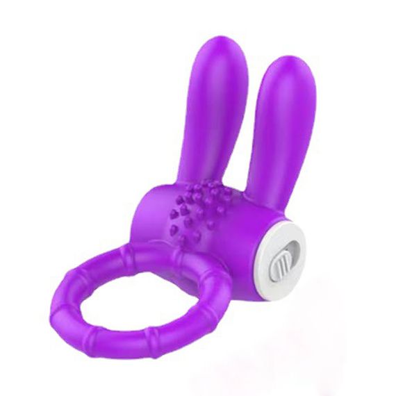 Ерекційні кільце з вібрацією Babydoll Універсальний. Фіолетовий 4045-3