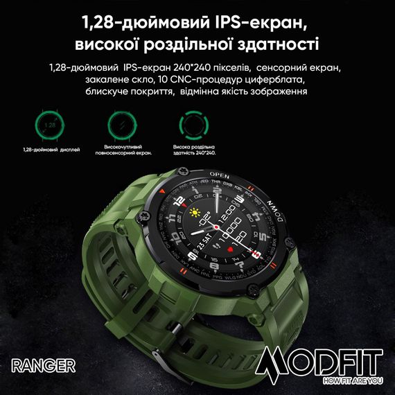 Годинник M3odfit  Ranger Grey 36 мм. | Зображення 2