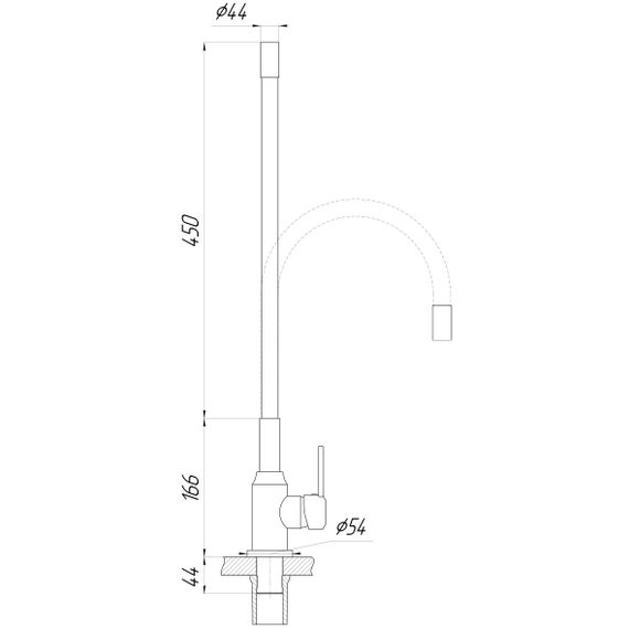 Змішувач для кухні DOMINO ELLIPSE DCC-203L-BEIGE | Зображення 1