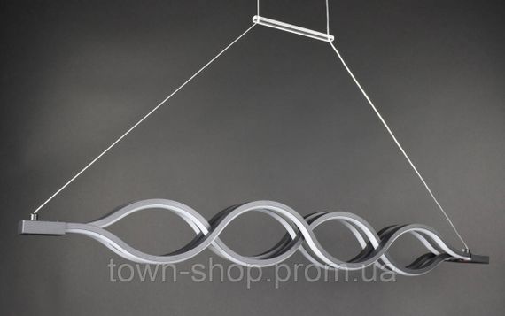 Люстра потолочная LED H23L-1200-bk Черный 25-110х10х120 см.