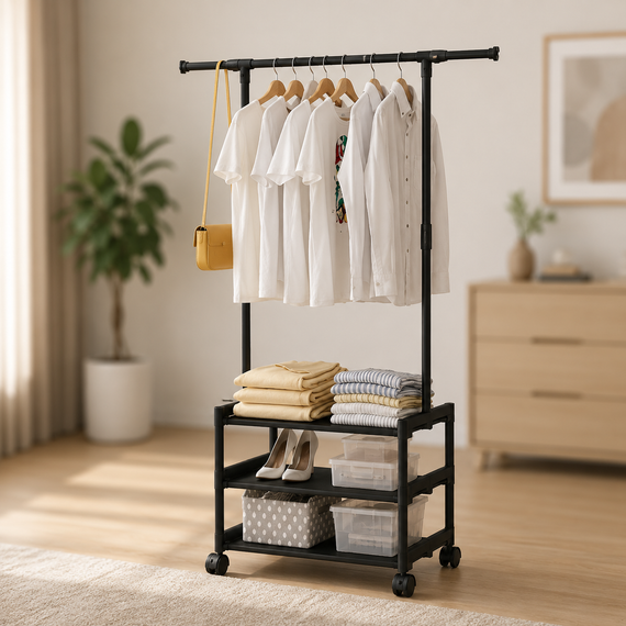 Вішалка підлогова SINGLE-POLE SHOE and HAT RACK / Одинарна стійка-вішалка