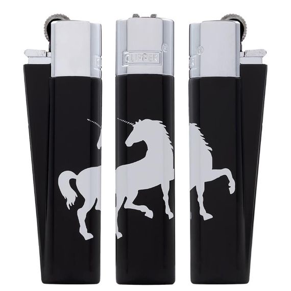 Металлическая Зажигалка Clipper В Футляре “Unicorn Silver” | Зображення 1