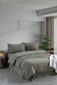 Постільна білизна Sikel Stonewashed Soho Firfirli 200 х 220 см Yesil