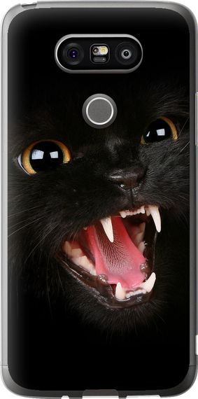 Чехол на LG G5 H860 Чёрная кошка "932u-348-17620"