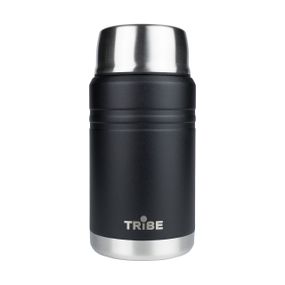 Термос харчовий Tribe Food Jar 0,7 л чорний, термос трайб для їжі, термос для супу