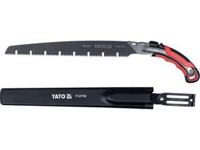 Ножівка до гілок складана YATO лезо l= 350 мм, 7 зубів/1", t= 1.2 мм з кобурою YT-87740