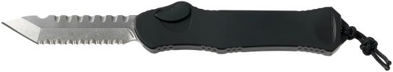 Ніж Heretic Hydra Tanto Stonewash Serrated Black