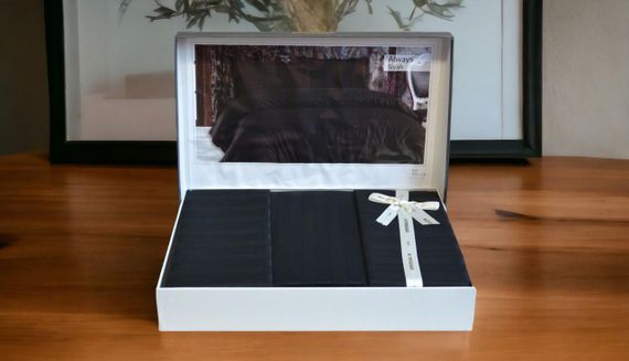 Постельное белье Altinbasak Satin 200 х 220 см Always Siyah | Зображення 1