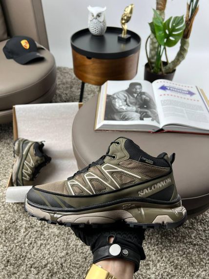 Чоловічі зимові кросівки Salomon XT-6 Brown Fur, В'єтнам