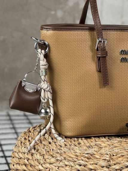 Женская сумка Miu Miu brown 4 ПП7550 | Зображення 3