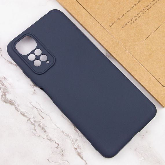 Чехол Silicone Cover Lakshmi Full Camera (AAA) для Xiaomi Redmi Note 11 (Global) / Note 11S Full camera, Темно-синій/Midnight blue | Зображення 3