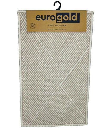Набір килимків для ванної Eurogold Moana BRT0206 2 предмети бежевий | Зображення 4