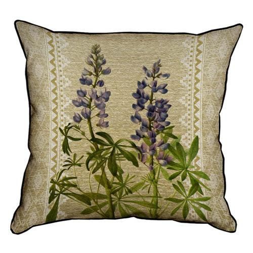 Подушка з мішковини Люпин 45x45 см (45PHB_BOT022_BR)