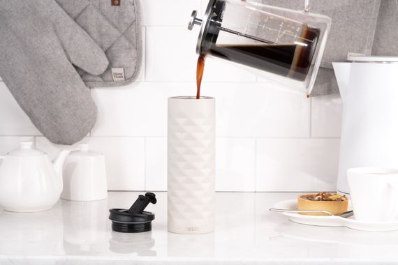 Термочашка Ardesto Bright City 400 мл Бежевий AR2640BG | Зображення 2