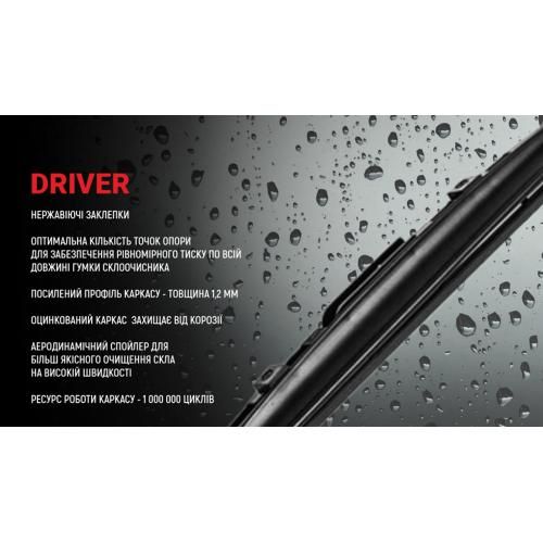 Щітки склоочисника каркасні зі спойлером VOIN 28"-700мм (TP605SWS-28") DRIVER | Зображення 3