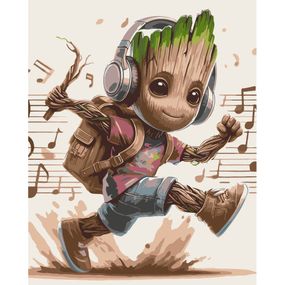 Картина за номерами "Музичний Грут" 16521-AC 40х50 см