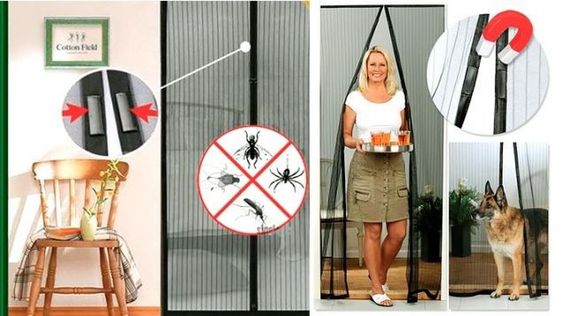 Москитная магнитная шторка Magic Mesh сетка на дверь, аналог штора,210х100 | Зображення 1