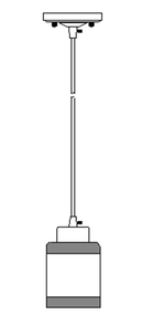 Люстра LK-734S/1 E27 WH+CH