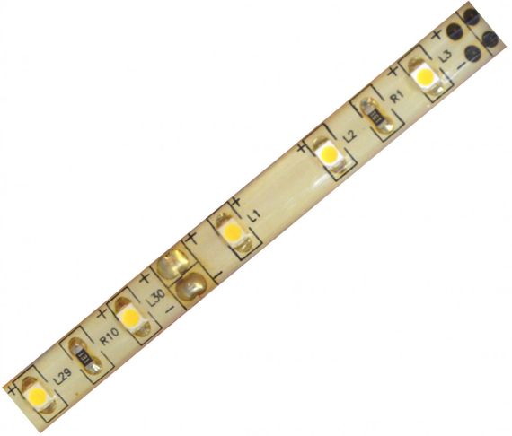 Светодиодная лента влагозащищенная теплый оттенок 12V 4.8W 3528 WW PCB IP65 1m (BY-008/60) | Зображення 3