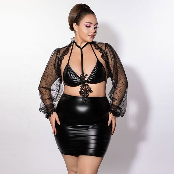 Сукня JSY P61159 Black Plus Size | Зображення 4