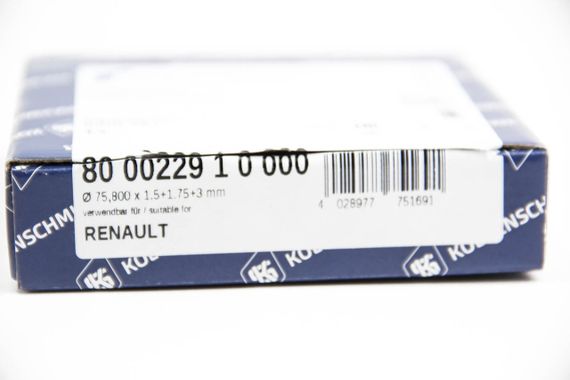 Кільця поршневі renault clio/kangoo 1.2/1.4 i, KOLBENSCHMIDT (800022910000) | Зображення 2